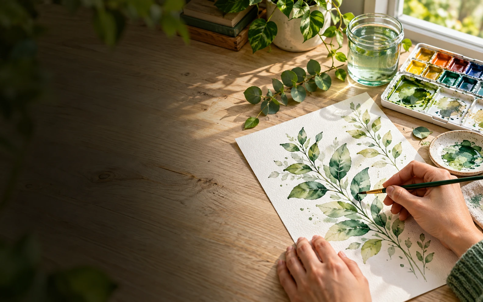 Aquarela para iniciantes: materiais e primeiro projeto passo a passo